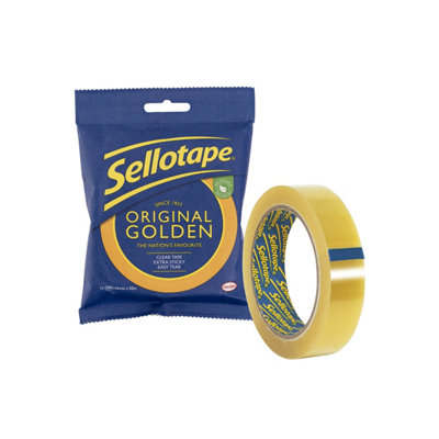 Sellotape Original Golden Tape Easy Tear Extra Sticky 24mm x 50m Roll - Image 15