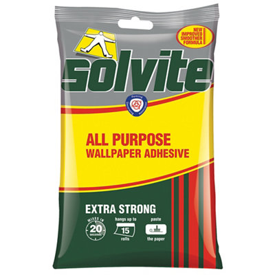 Solvite All Purpose Wallpaper Adhesive 277G15 Rolls from B&Q