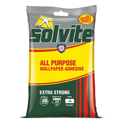 Solvite All Purpose Wallpaper Adhesive 185G10 Rolls from B&Q