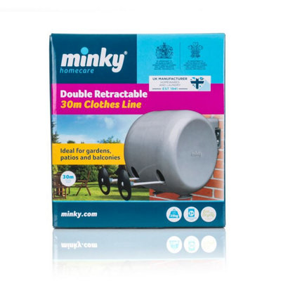MinkySuregrip Retractable Clothes Line2 X 15M from B&Q