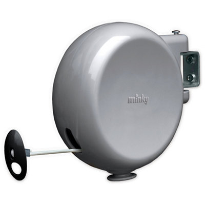 Minky Grey Plastic Retractable Washing Line15M from B&Q