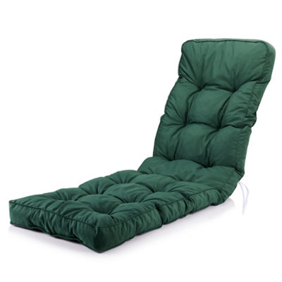 Alfresia Replacement Plain Green Classic Relaxer Garden Cushion from B&Q
