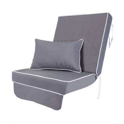 Alfresia Grey Luxury Swing Seat Cushion With Luxury Thick Foam Filling from B&Q
