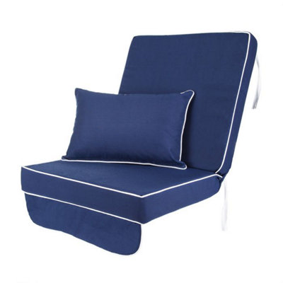 Alfresia Blue Luxury Swing Seat Cushion from B&Q