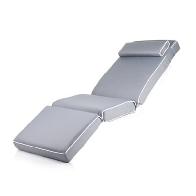 Alfresia Replacement Grey Luxury Relaxer Garden Cushion from B&Q