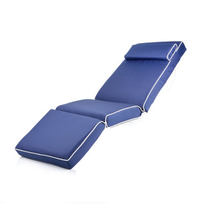Alfresia Replacement Blue Luxury Relaxer Garden Cushion from B&Q