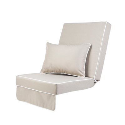 Alfresia Replacement Taupe Luxury Swing Seat Cushion With Luxury Thick Foam Filling from B&Q