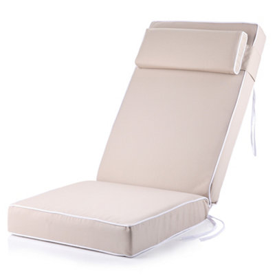 Alfresia Replacement Taupe Luxury Recliner Cushion With Luxury Thick Foam Filling from B&Q