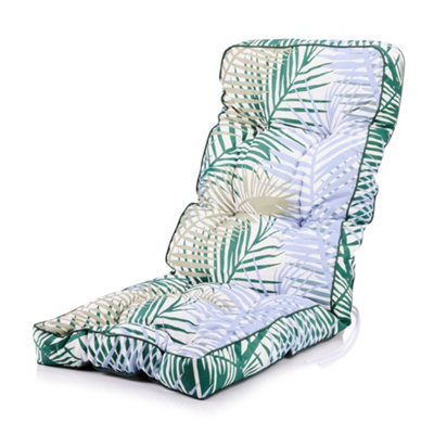 Alfresia Bamboo Leaf Classic Replacement Polyester Recliner Garden Cushion from B&Q