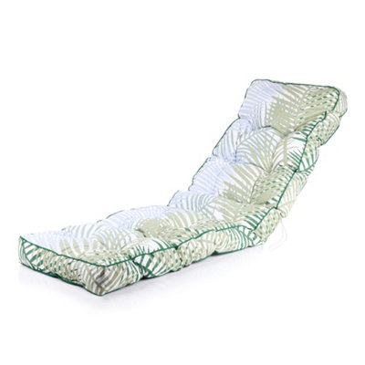 Alfresia Bamboo Leaf Classic Sun Lounger Cushion from B&Q