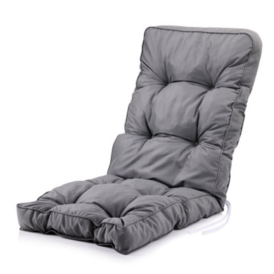 Alfresia Grey Classic Replacement Polyester Recliner Garden Cushion from B&Q