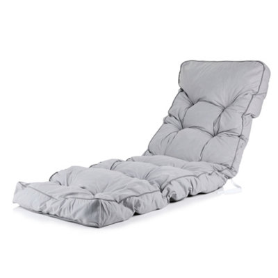 Alfresia Grey Classic Relaxer Garden Cushion from B&Q