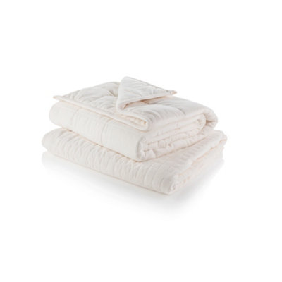 Alfresia Cream Minky Luxury Weighted Blanket, Single, B&Q