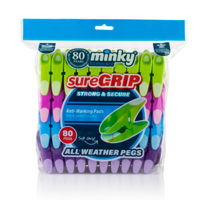 Minky 80 Sure Grip All Weather Pegs from B&Q