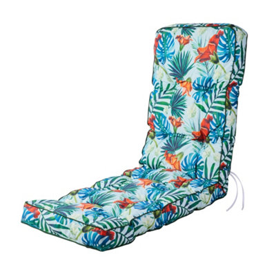 Alfresia Replacement Blue Tropical Classic Relaxer Garden Cushion from B&Q