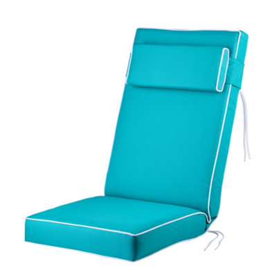 Alfresia Replacement Teal Luxury Recliner Cushion With Luxury Thick Foam Filling from B&Q