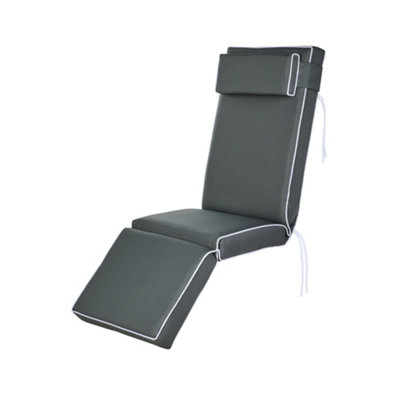 Alfresia Replacement Charcoal Luxury Relaxer Garden Cushion from B&Q