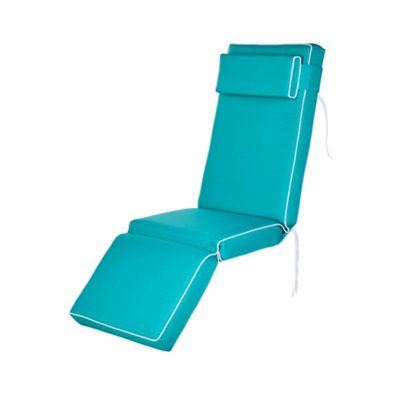Alfresia Replacement Teal Luxury Relaxer Garden Cushion from B&Q