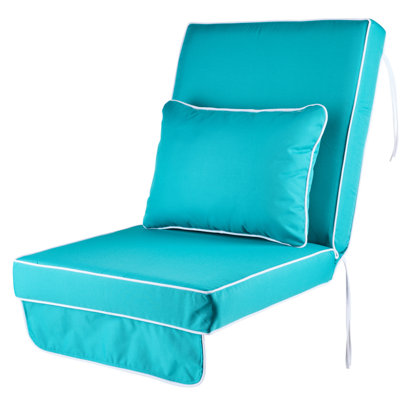 Alfresia Replacement Teal Luxury Swing Seat Cushion With Luxury Thick Foam Filling from B&Q