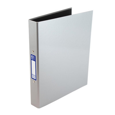 Oxford Premium A4 Ring BinderSilver Single Folder25mm Capacity from B&Q