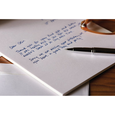 Basildon Bond White Post Quarto Writing Pads (Pack Of 10) - from B&Q