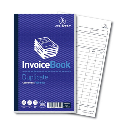 Challenge Duplicate Invoice Books (No Vat/Tax) - 100 Sets - Pack Of 5 - Image 4