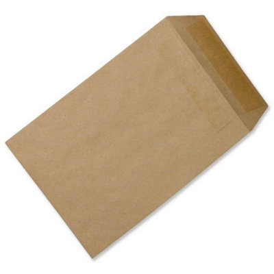 Fivestar 5 Star Envelopes Mediumweight Pocket Press Seal 90Gsm Manilla C5 Pack Of 500 from B&Q