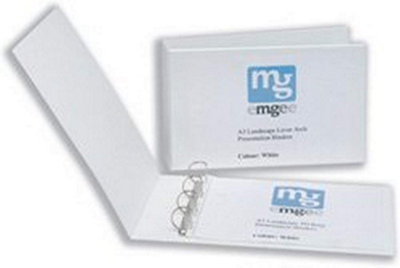 Elba A3 70 mm Plastic Landscape Lever Arch File - White, 1 Folder - Image 4