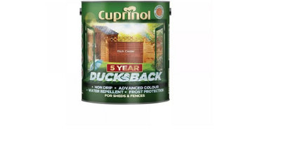 Cuprinol 5 Year Ducksback Shed & Fence Treatment Rich Cedar 5L