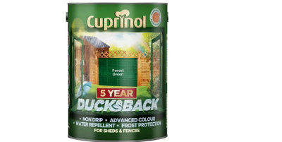 Cuprinol 5 Year Ducksback Shed & Fence Treatment Forest Green 5L