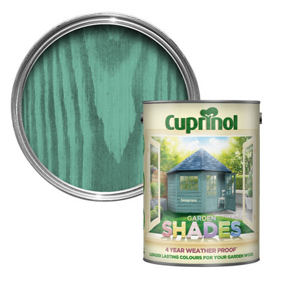 Cuprinol Garden Shades Seagrass Matt Multi-Surface Exterior Wood Paint, 5L