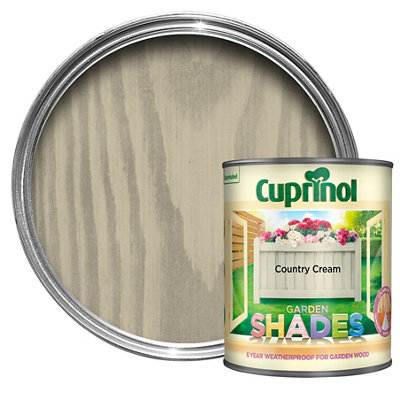 Cuprinol Garden Shades Country Cream Matt Multi-Surface Exterior Wood Paint, 1L