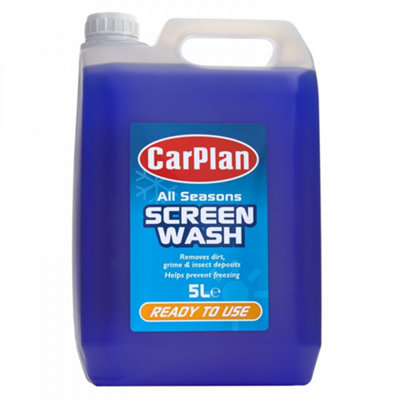 Carplan All Seasons Screenwash Ready-Mixed 5L Windscreen Wash Cleaning Dirt from B&Q