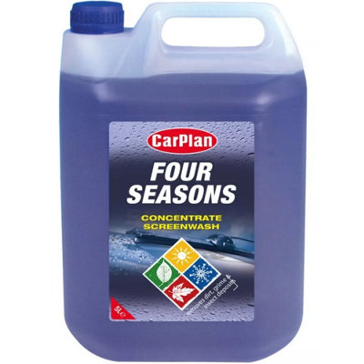 Carplan Four Seasons Concentrated Screenwash Windscreen Washer Additive 5 Litre from B&Q