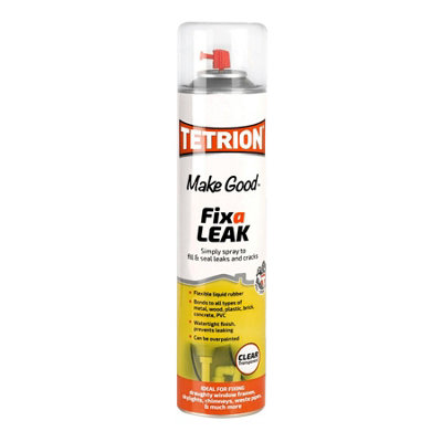 4X Tetrion Make Good Fix A Leak 400Ml Spray Leaks & Cracks Sealant Filler