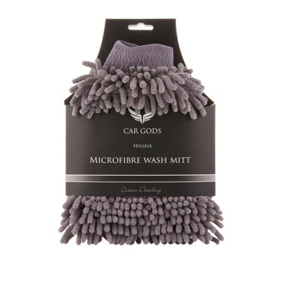 Car Gods Vehicle Car Caravan Cleaning Detailing Soft Microfibre Wash Mitt from B&Q