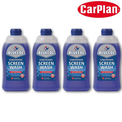 Bluecol Screenwash Concentrate Car Windshield Washer Fluid -36C 4X 1L 4 Litres from B&Q