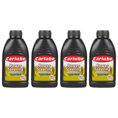 Carlube Power Steering Hydraulic Fluid & Lubricant Suitable Most Applications 500Ml X4 from B&Q