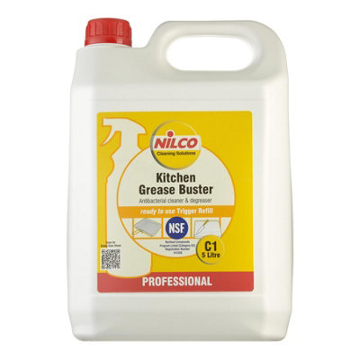 Nilco Kitchen Grease Buster5L X2 Treatment Degreaser 10 Litres Grime Remover
