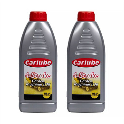 Carlube 4 Stroke Garden Machinery Oil 1L Litre X2 Treatment 2 Litres Gardening from B&Q