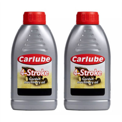 Carlube 4 Stroke Garden Machinery Oil 500Ml X2 Treatment 1 Litre Gardening
