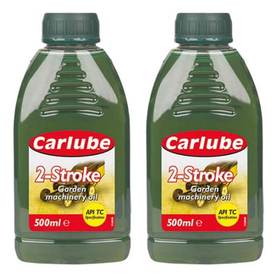 Carlube Xln501 2 Stroke Lawnmower Chainsaw Garden & Machinery Oil 500Ml X2