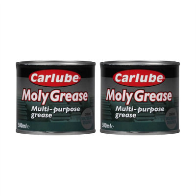 Carlube Molybdenum 2 Multi Purpose Moly Grease Protection Lubricant 500G X2 from B&Q