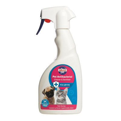 Nilco Pet Anti Bacterial Cleaner & Sanitiser Trigger 500Ml X6 Fast Drying 3L from B&Q