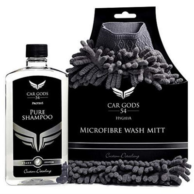 Car Gods Ph Neutral Car Wash Pure Shampoo & Microfibre Noodle Wash Mitt Kit from B&Q