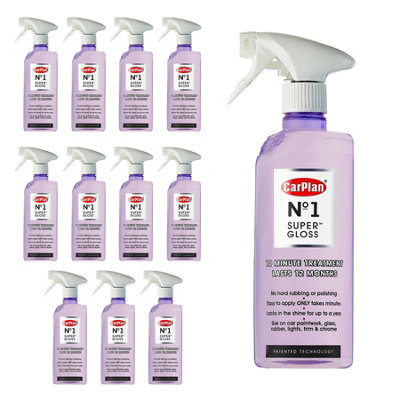 CarPlan Car Paint No Wax Polish Gloss Valeting Spray Sealant Smooth Finish 600Ml from B&Q