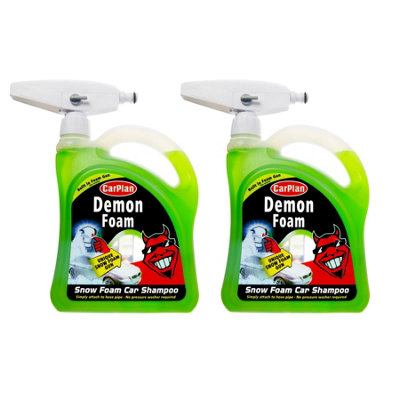 Carplan Car Wash Snow Foam High Performance Streak Free Demon Foam Pre Wash Gun X2 2L B&Q