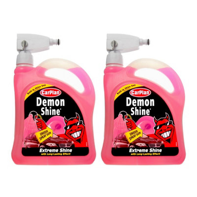Carplan Demon Shine Spray On Shine Car Wax Polish Spray & Wipe Gun X2 2L