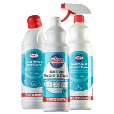 Nilco Citrus Toilet Washroom Bathroom & Urinal Descaler Cleaner Bundle Kit from B&Q