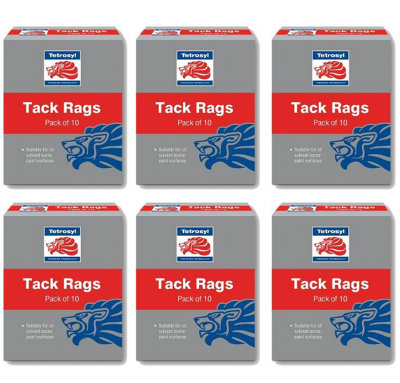 Tetrosyl Unimask Tack Cloths Tack Rags Paint Cloth Tack Rag Tack Cloth Box Of 10 X6 from B&Q